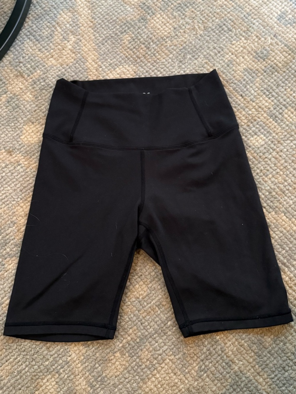 Women's High-Waist Black Bike Shorts